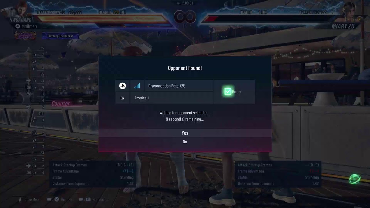 Tekken 8 Tekken Emperor #1033 overall and #78 with Hwoarang on Ranked wins leaderboard 3146 W’s