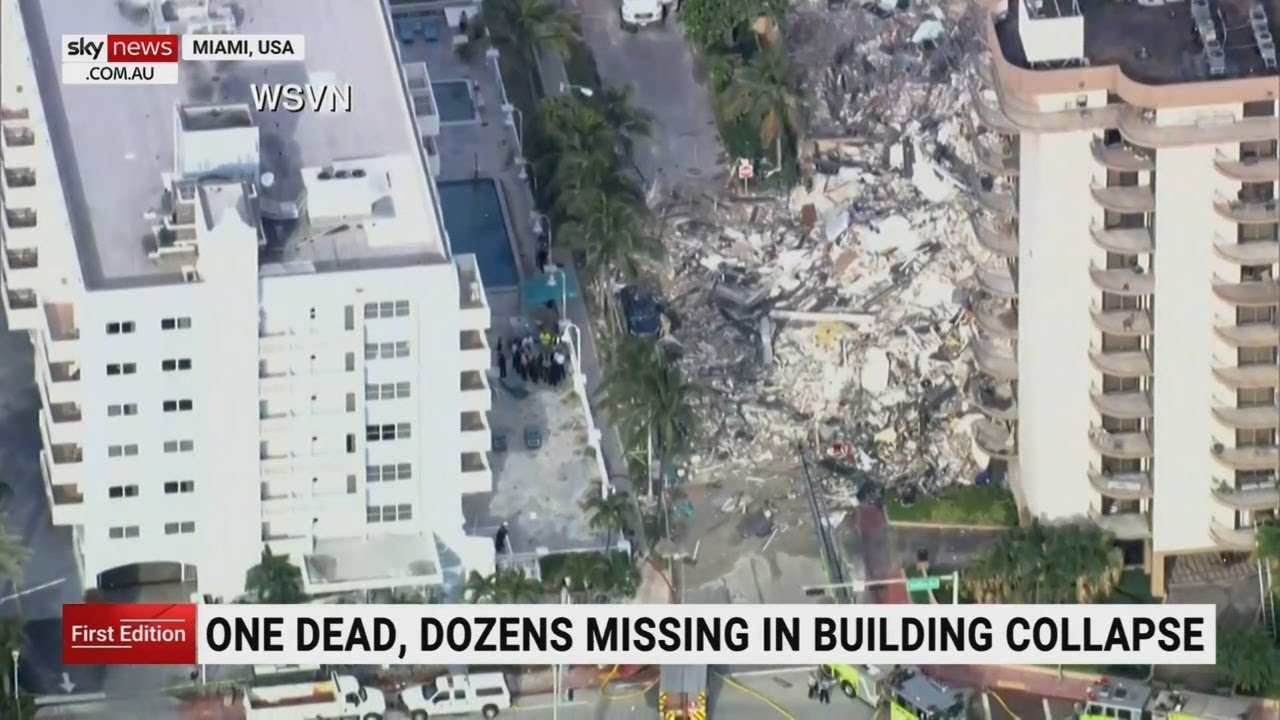 Search for 99 missing people in Miami building collapse rubble