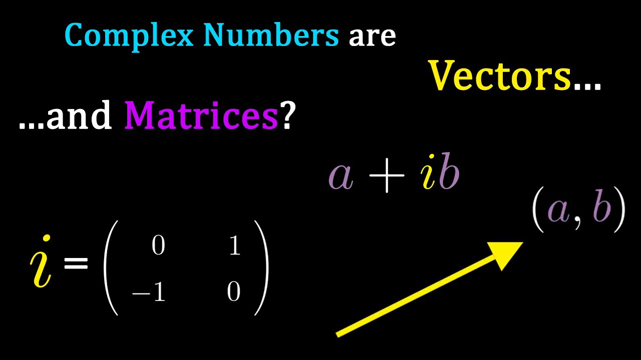 Complex Numbers ARE Vectors!!! (and also Matrices...) #SOME4