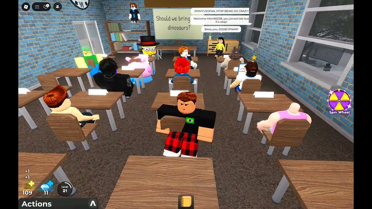 Presentation experience, on roblox