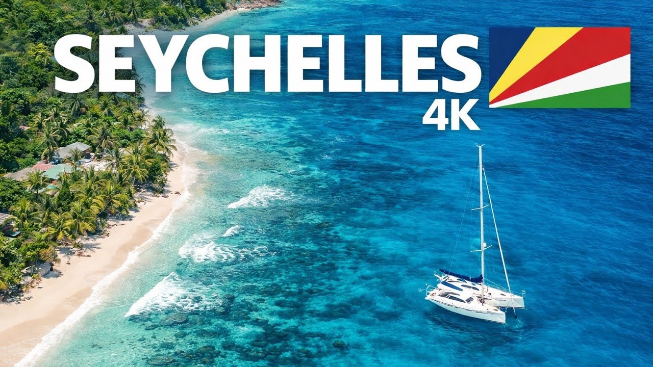 Seychelles 4K 🇸🇨 Tropical Beach Relaxation | Nature Sounds
