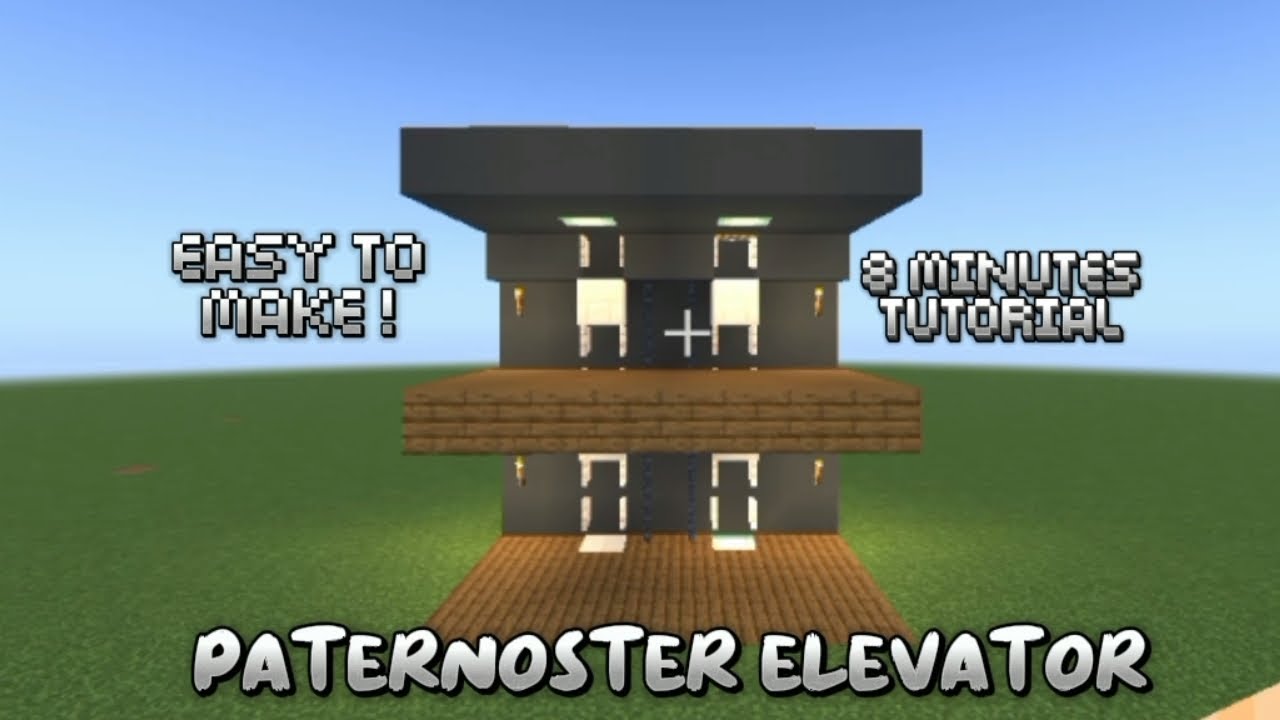 How to make easy paternoster elevator in minecraft