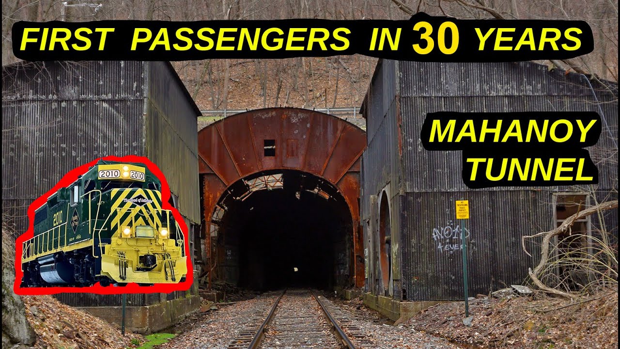 First Passenger Train in over 30 YEARS - Mahanoy Tunnel / Buck Mt Tunnel