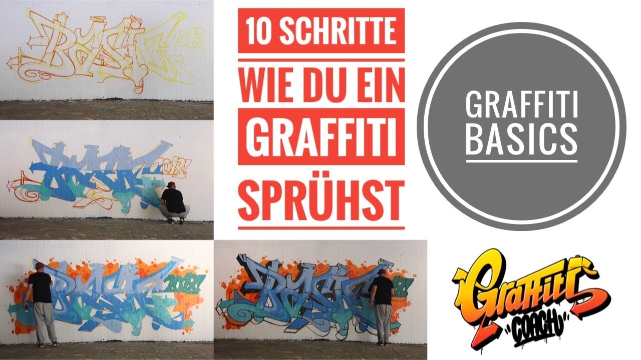 Graffiti - 10 Schritte um ein Graffiti zu spr&uuml;hen - Graffiti Coach