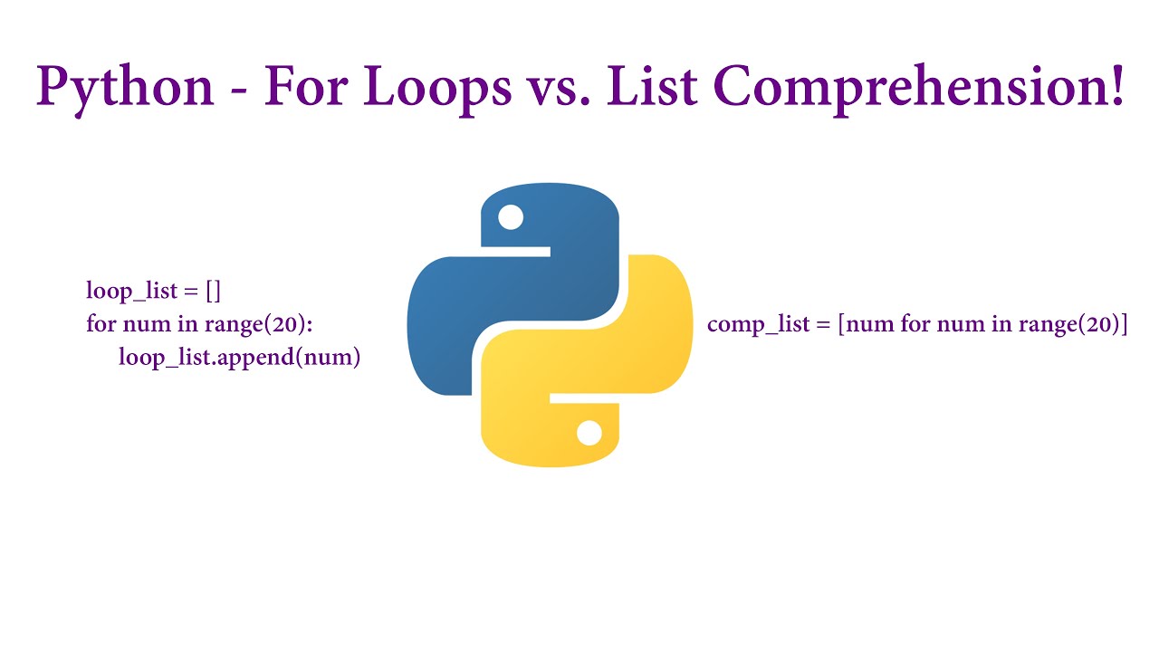 Python - для циклов против понимания списков!