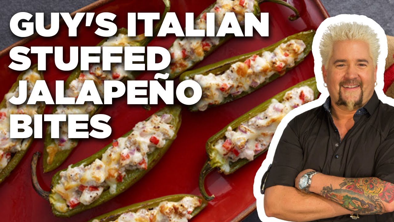Guy Fieri's Italian Stuffed Jalapeños | Guy's Big Bite | Food Network