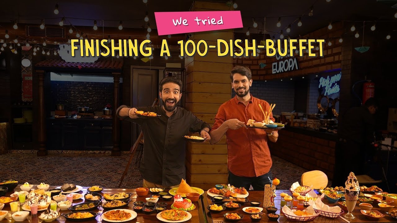 We Tried Finishing A 100-Dish-Buffet | Ft. Arushi & Akshay | Ok Tested