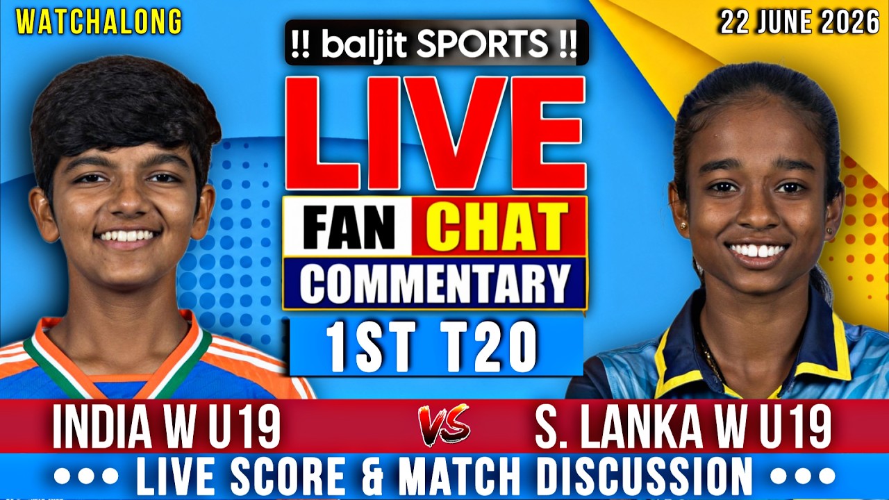 🔴 INDWU19 vs SLWU19 | India U19 Women vs Sri Lanka U19 Women | 1st T20 | Live Score & Fan Commentary