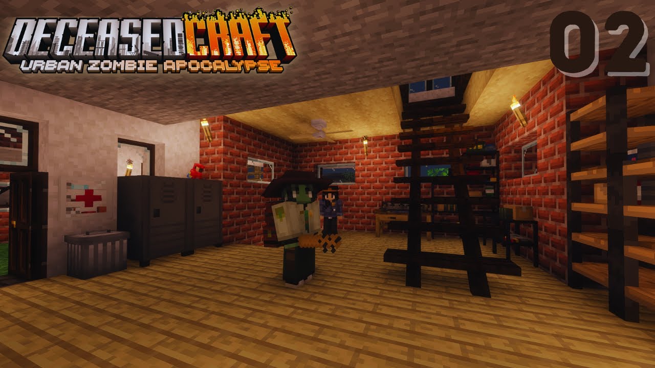 Deceased Craft UZA Beta - First Horde & Police Station! - Ep 2