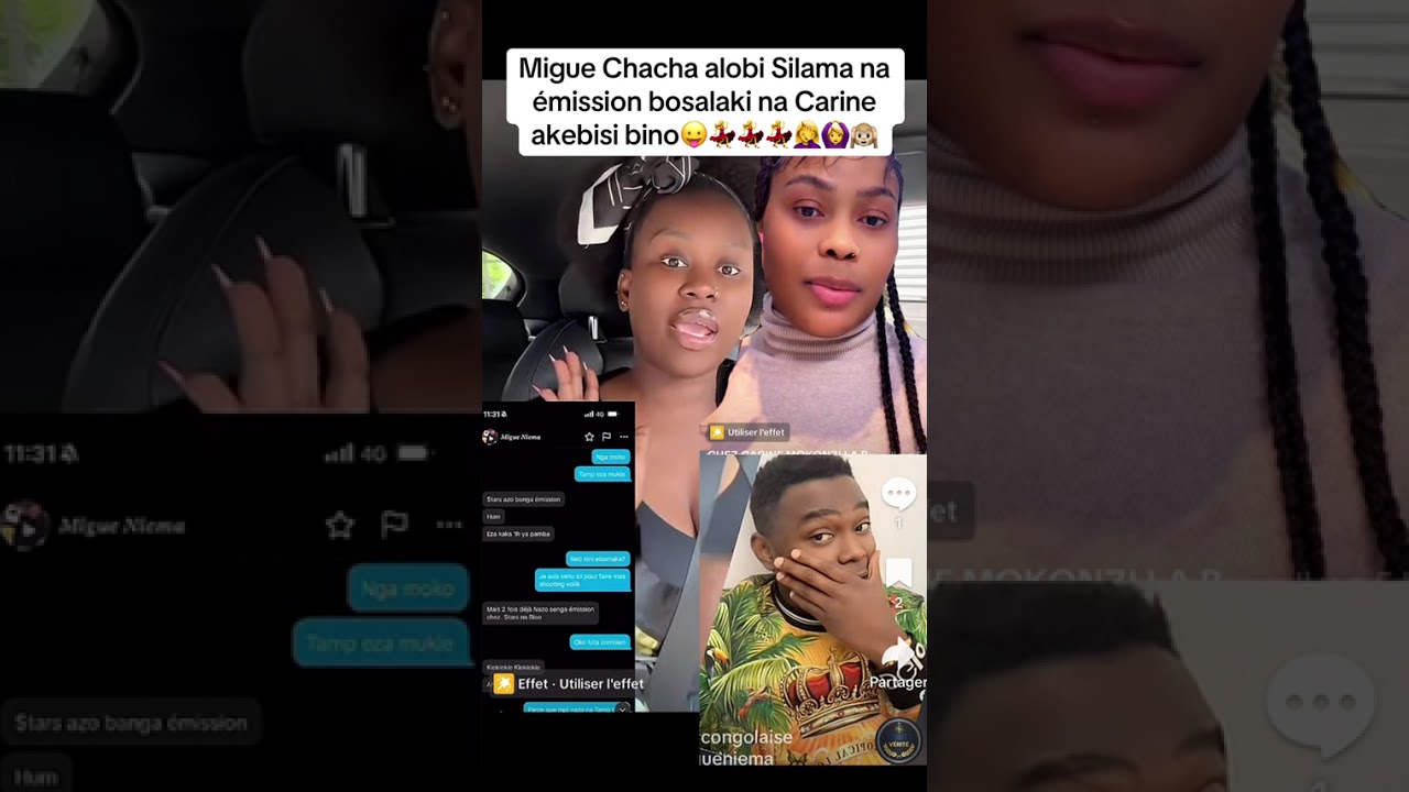 CHACHA ayeli Migue na CARINA MOKONZ