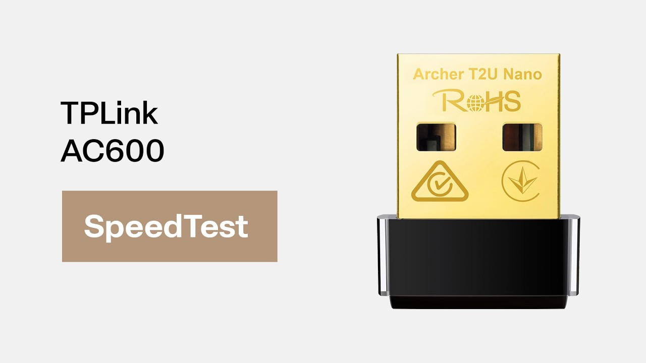 TP-Link Archer T2U Nano AC600 USB WiFi Adapter Speed Test | 2.4GHz vs 5GHz Performance