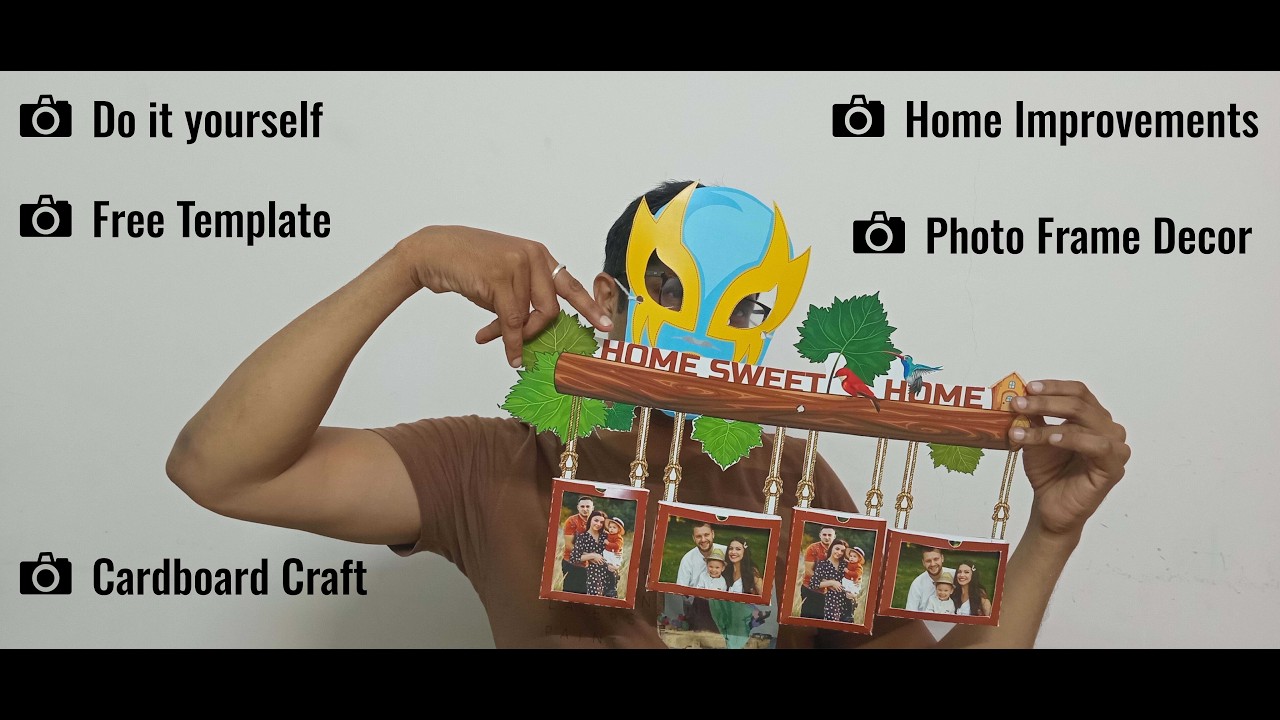 Beautiful DIY Home Sweet Home Photo Frame | Space-Saving Wall Decor