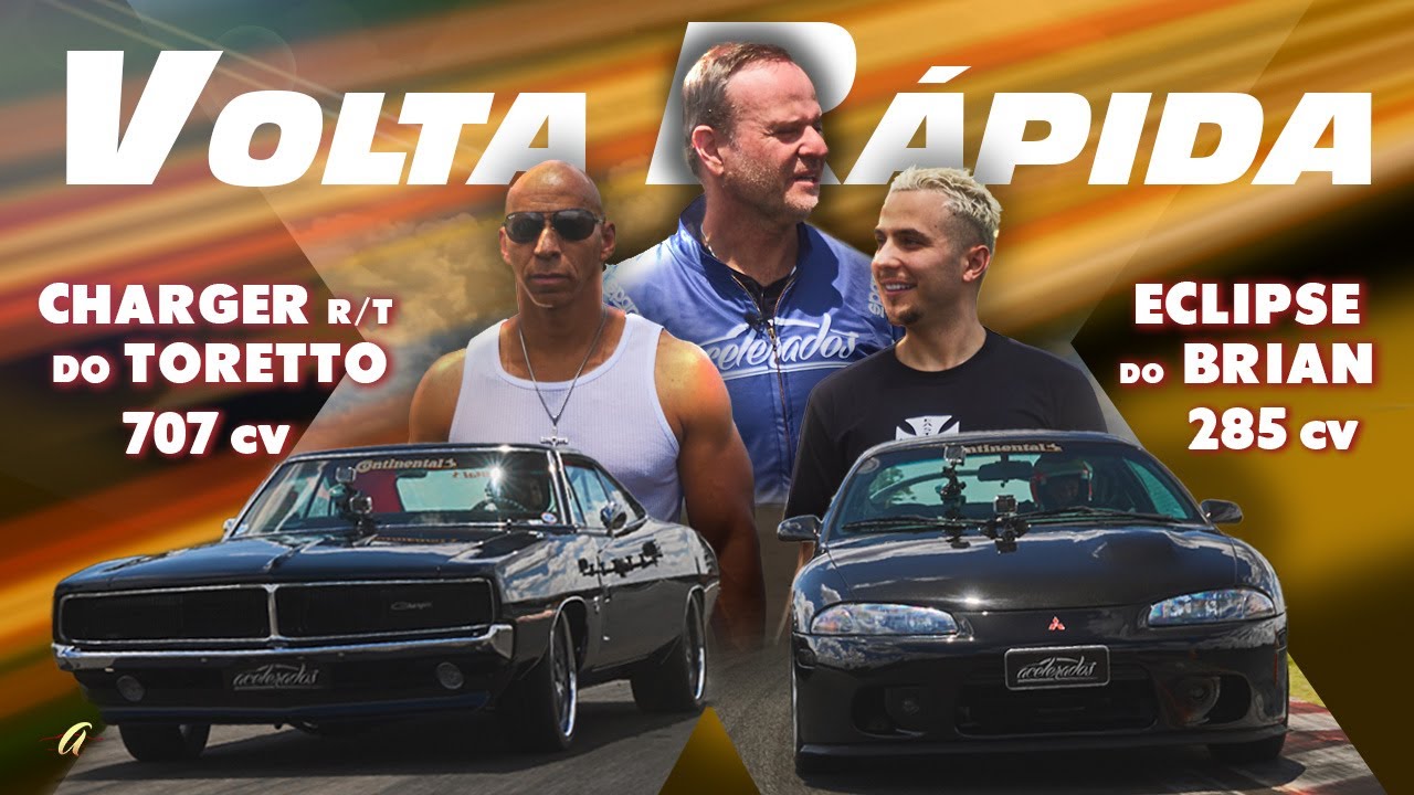 ECLIPSE DO BRIAN X DODGE DO TORETTO NA VOLTA R&Aacute;PIDA! Rubinho Acelera os carros do Velozes e Furiosos