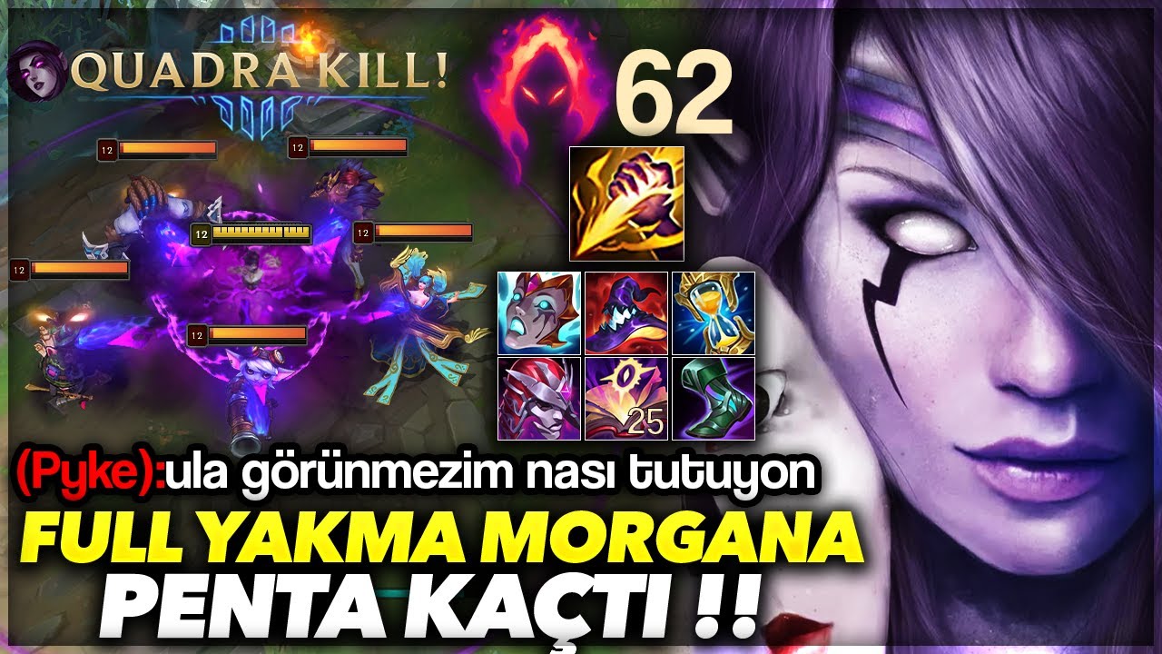JUNGLE MORGANA İLE PENTA 1 CANLA KAÇTI !! FULL YAKMA EFSANE GANKLER !! | Ogün Demirci