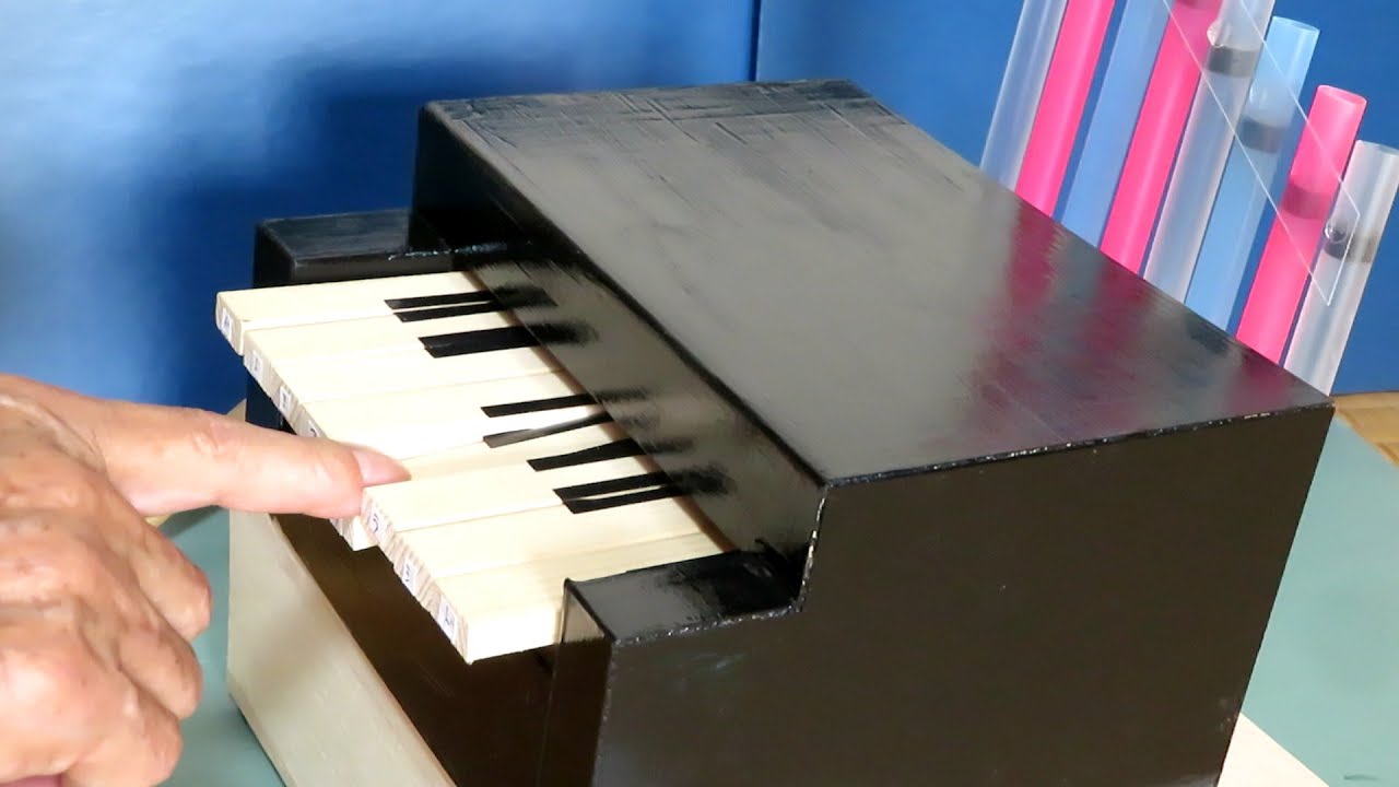 ストローで作るパイプオルガン   Pipe organ made with a straw