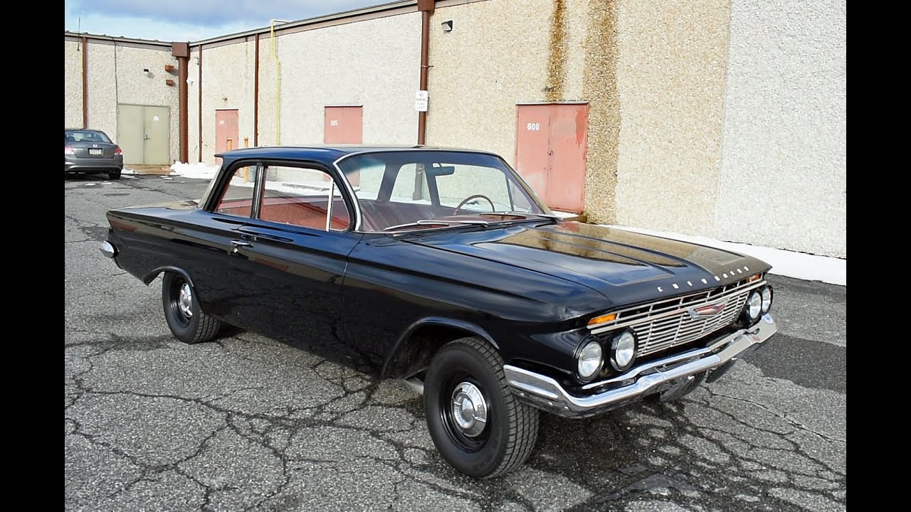 1961 Chevy Biscayne 350ci, 4spd PPI Walk-Around~ClassicGray.com