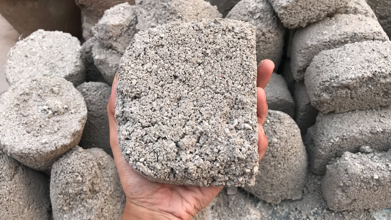 New ❤️White concrete cement dry floor crumbling super satisfying video🔥