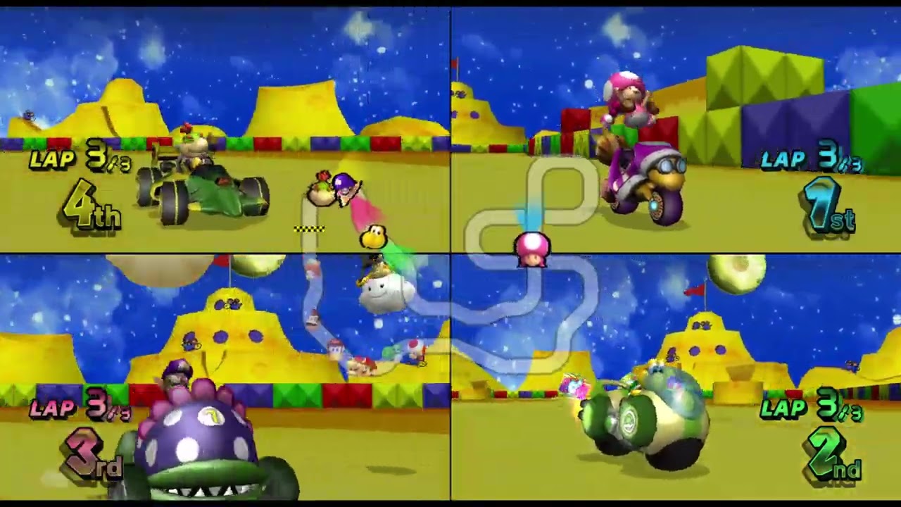 Mario Kart Wii Custom Tracks ✦ 4 Players #617