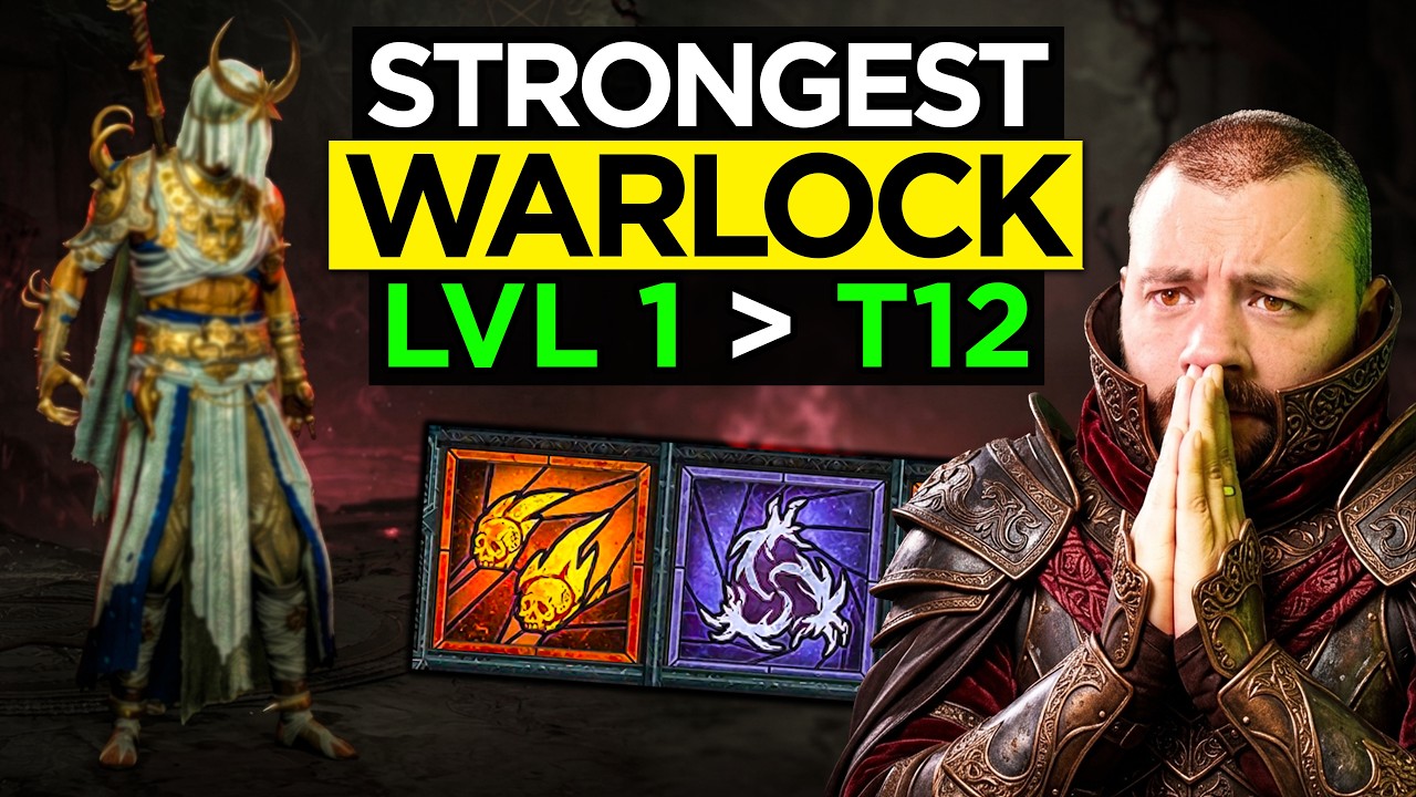 Blazing Scream Warlock 1-70 Leveling & T1-T12 Build - Diablo 4 Season 15
