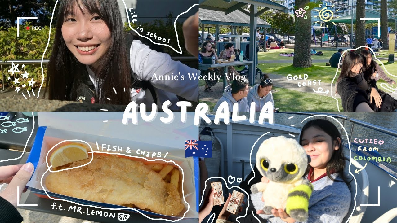ENG) 𝐀𝐮𝐬𝐭𝐫𝐚𝐥𝐢𝐚 𝐕𝐥𝐨𝐠🇦🇺｜開始上課! /Shafston🏫/黃金海岸/餵鳥秀🦢