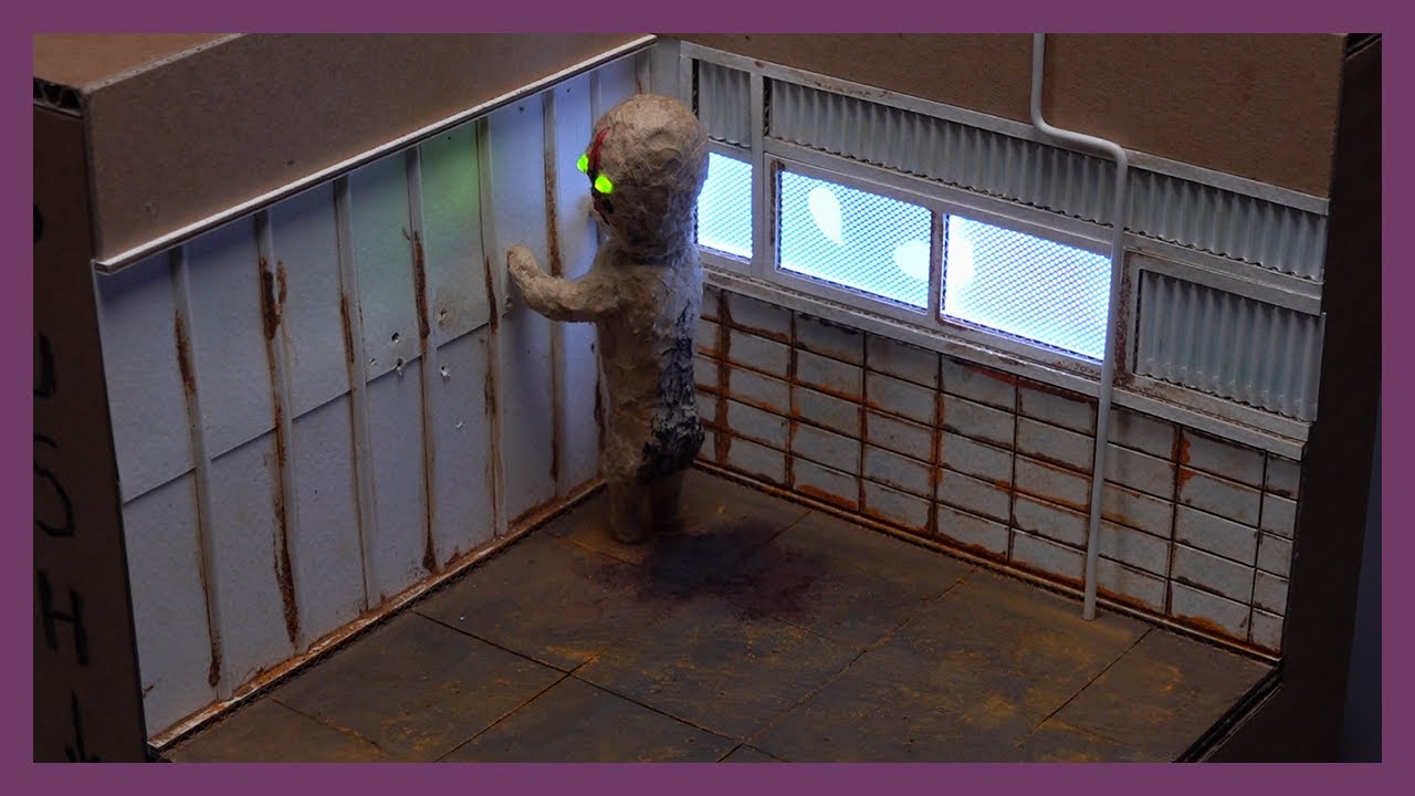 골판지로 SCP173 디오라마 만들기(Make SCP 173 diorama with  cardboard)