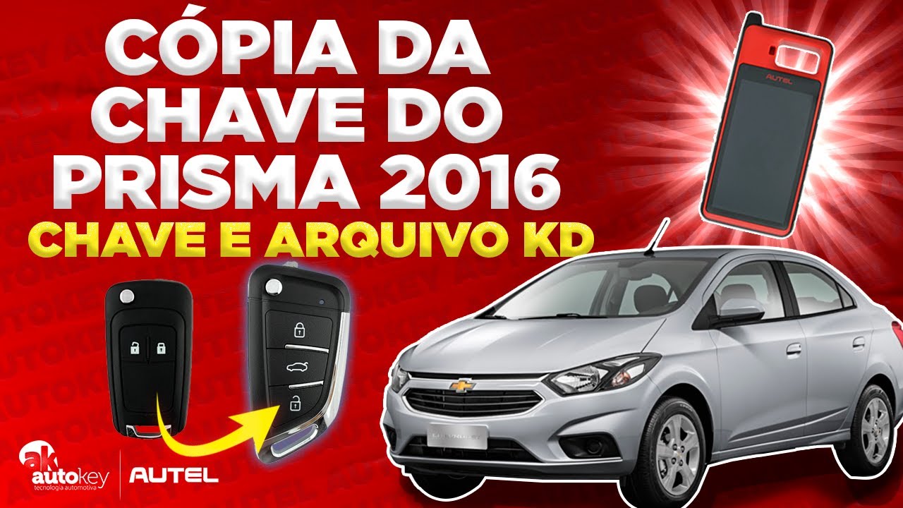 CÓPIA DE CHAVE PARA O GM PRISMA 2016 CHAVE KD E ARQUIVO KD COM A KM100 | AUTOKEY