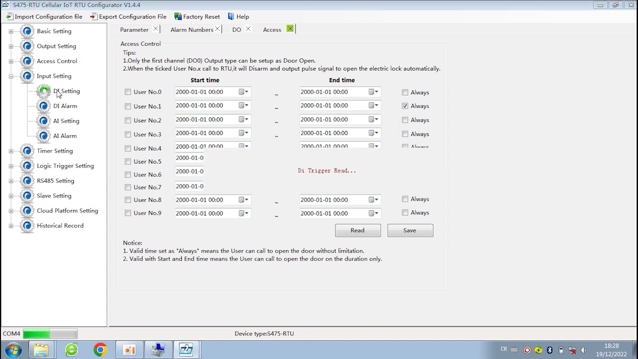 RTU - Industrial M2M Wireless 4G Lte RTU S475 Instruction
