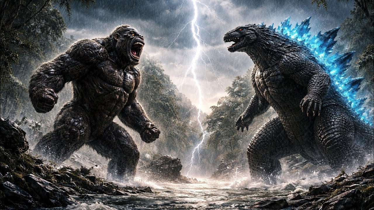 Godzilla vs King Kong en la Jungla | Batalla Cinematográfica en Skull Island