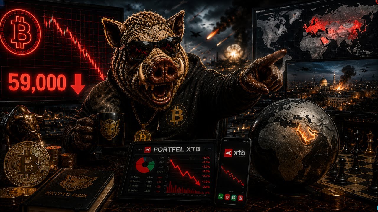 08.06.2026 BTC достигает 59 тыс. / Золото ниже 4300$ / Изменения в портфеле XTB / Паника на рынках?