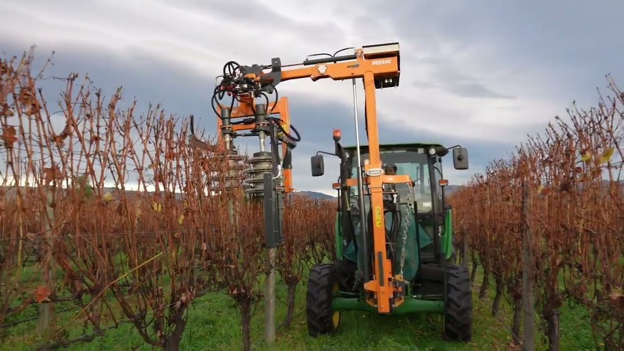 Pellenc Visio tractor-mounted pre-pruner