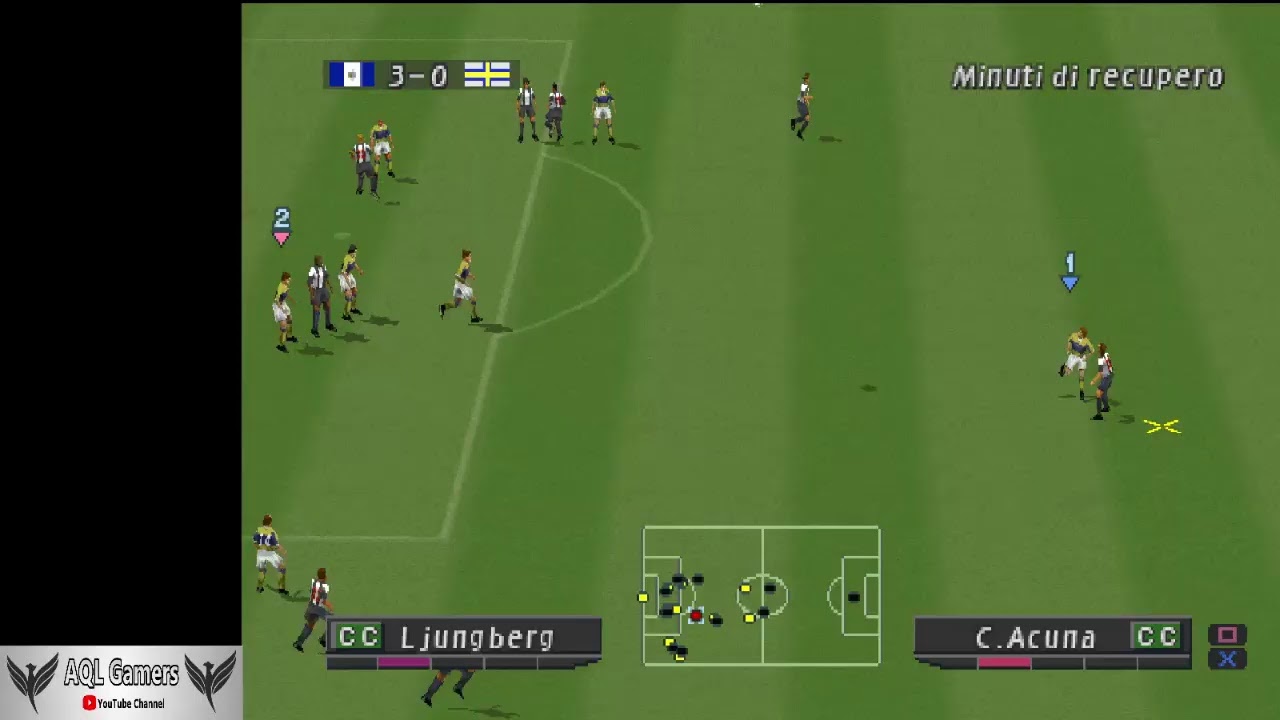 🔴Pro Evolution Soccer 2 (2 players coop) - Master League #8 (Hard)