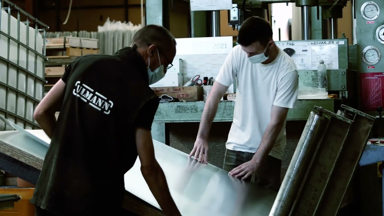 Ulmann - étapes de fabrication d'un tableau scolaire