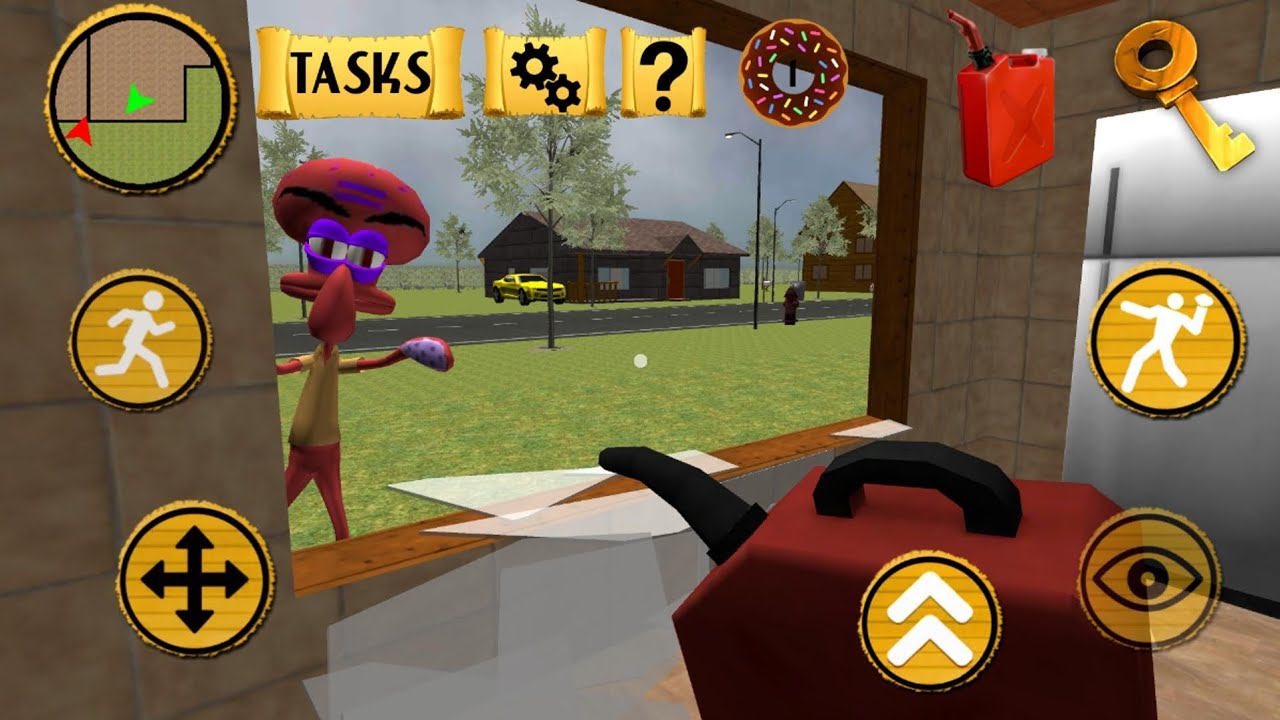 Hello Squid Sponge Neighbor of Bob 3D: Level 1