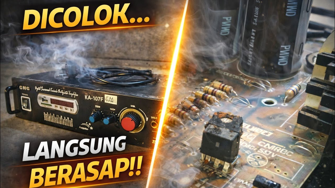 Cara perbaiki amplifier speaker rusak