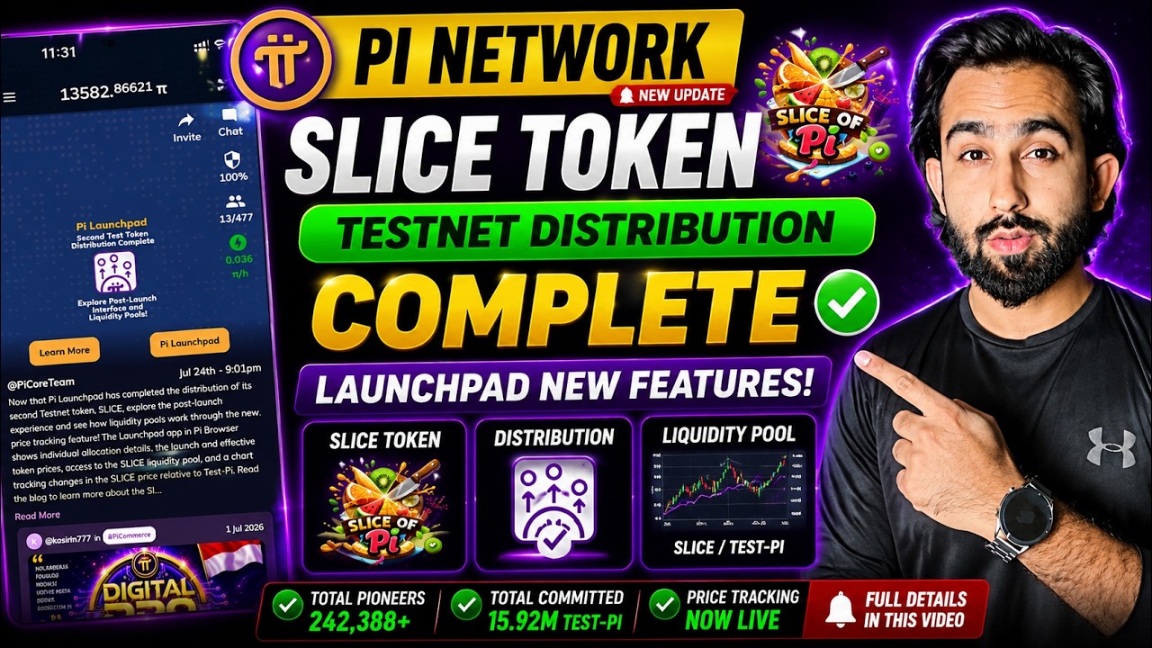 Pi Network New Update 2026 | SLICE Token Distribution Complete | Launchpad New Features Explained