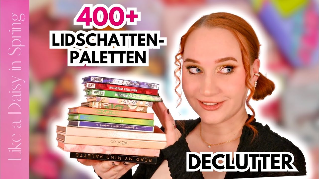 XXXL Lidschatten Paletten SAMMLUNG AUSMISTEN 😱 | 50+ Paletten müssen gehen 📦 | Likeadaisyinspring
