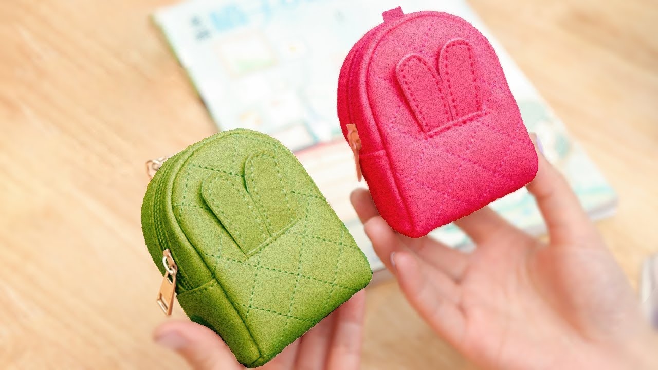 DIY CUTE MINI WALLET BAG without Sewing Machine | Zipper Pouch Bag Tutorial | 3 Great Ideas