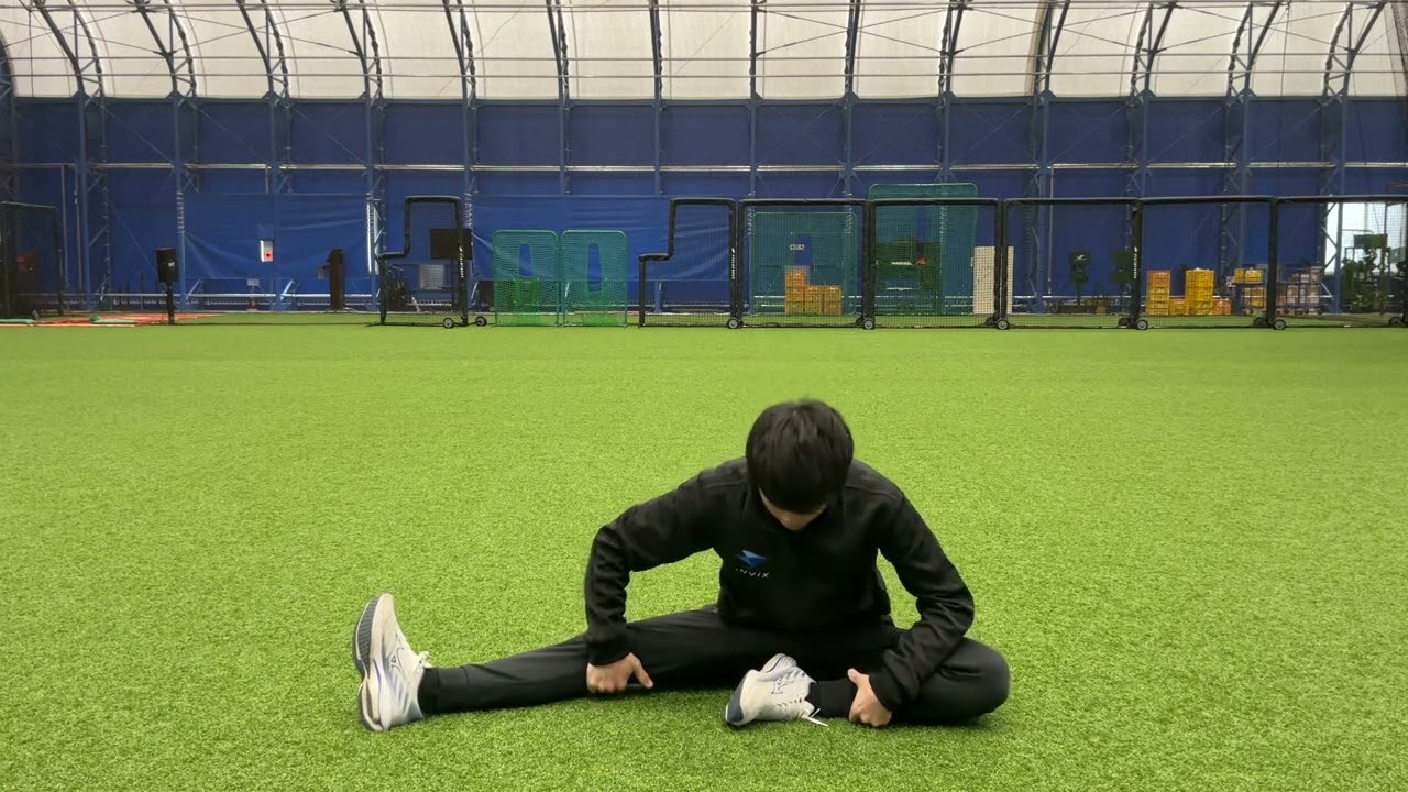 片足開脚ストレッチ