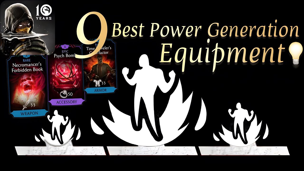 Top 9 Power Up Ideas Mortal Kombat Mobile | 9 Different Type Best Power Generation Equipment Setup