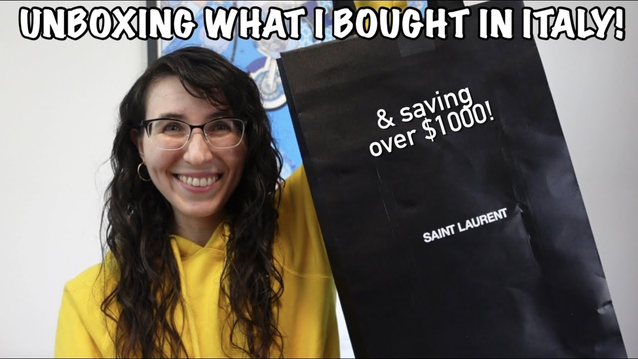 UNBOXING THE YSL BAG I BOUGHT IN ITALY! I saved OVER $1000 on Saint Laurent!