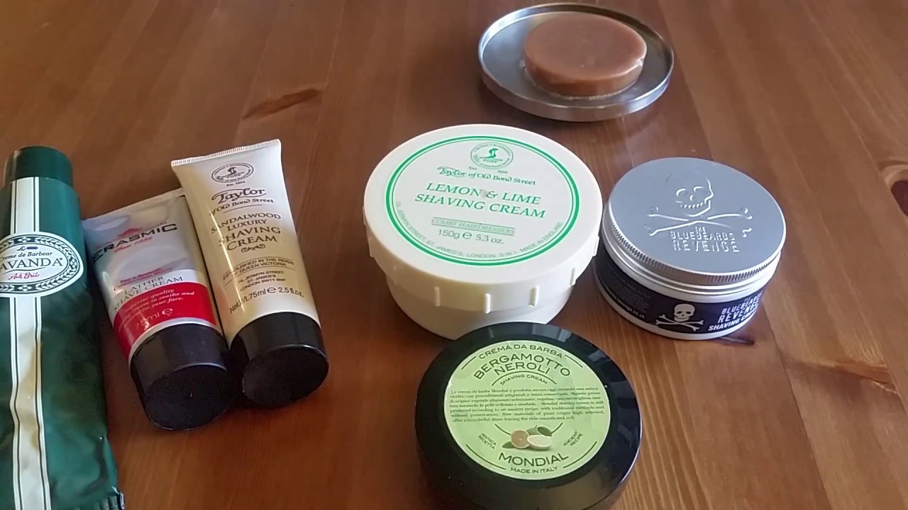 Крема для бритья - Taylor of old Bond street, Mondial, The Bluebeards Revenge.