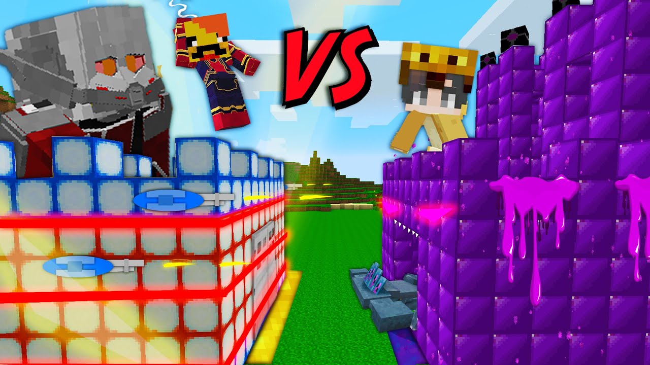 히어로 성 VS 몬스터 성 [ 빌드 배틀 ] Hero Castle vs Monster Castle in minecraft