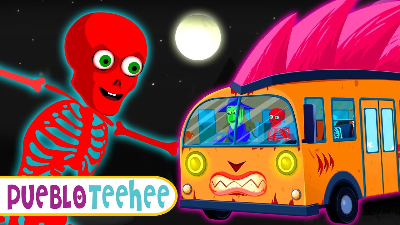 Pueblo Teehee | Las ruedas del autob&uacute;s de miedo - Canciones animadas para ni&ntilde;os