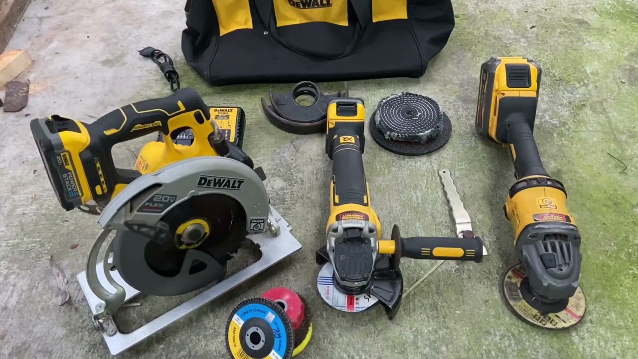 Combo mài cắt cao cấp - Hàng bãi Mỹ - Thương hiệu Dewalt Milwaukee Makita Aeg Ryoby Anex Vessel