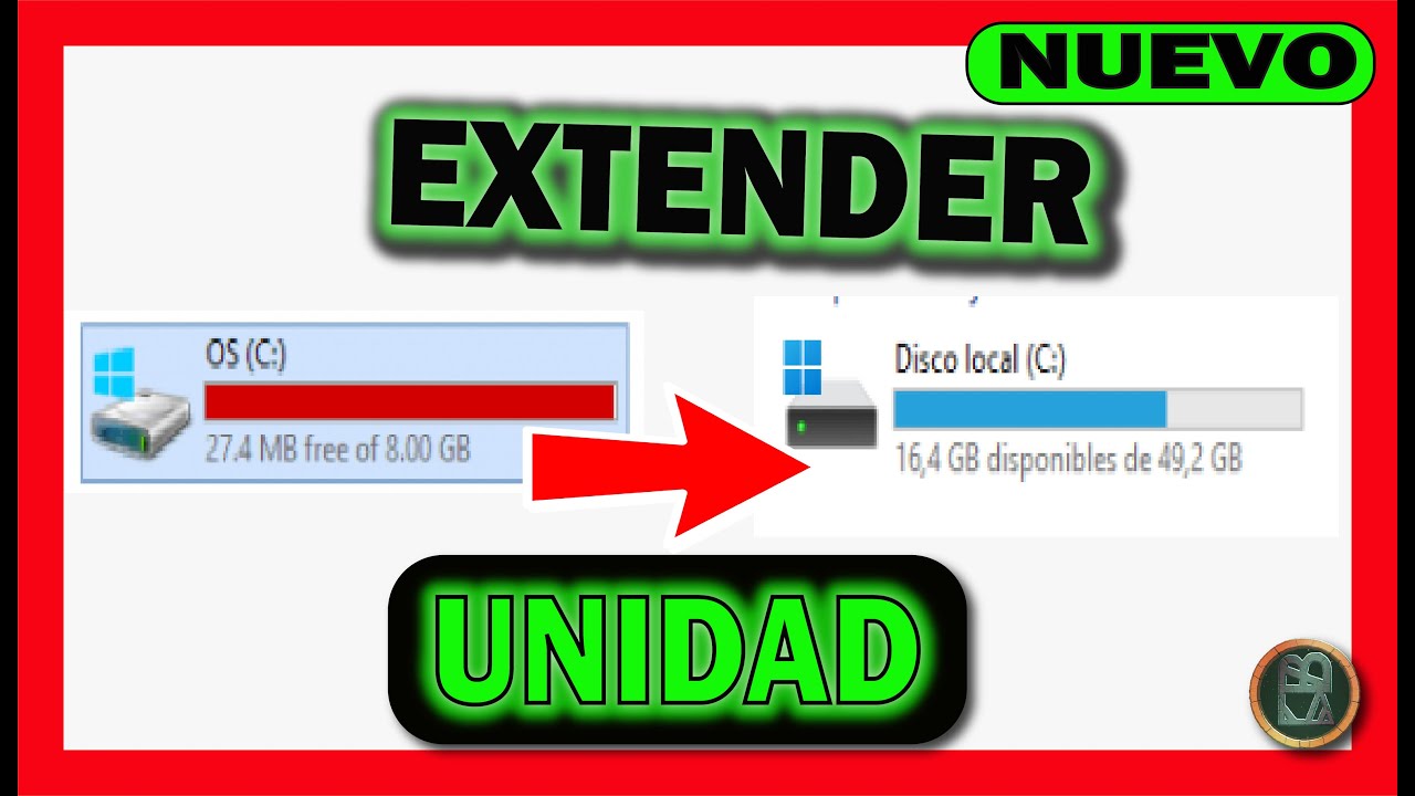 ✅ Cómo AUMENTAR ESPACIO del DISCO C Sin Formatear 🔴 AMPLIAR/Extender Volumen de la UNIDAD en Windows