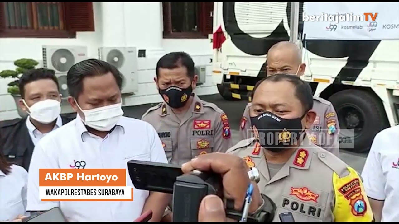 J99 CORP SALURKAN 1000 PAKET SEMBAKO MELALUI POLRESTABES SURABAYA