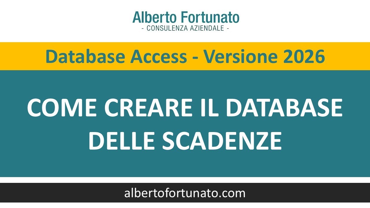 Gestione Scadenze in Access: Come creare uno Scadenzario (Tutorial 2026)
