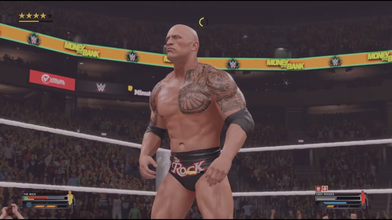 THE ROCK VS CDDY RHODES