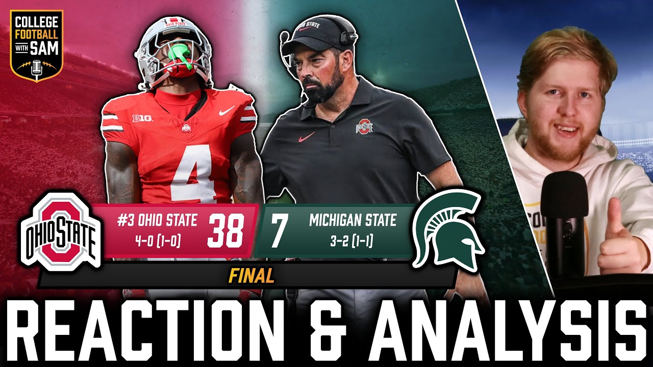 Ohio State And Jeremiah Smith CRUSH MSU 38-7 - Ohio State vs Michigan State Reaction & Analysis 2024