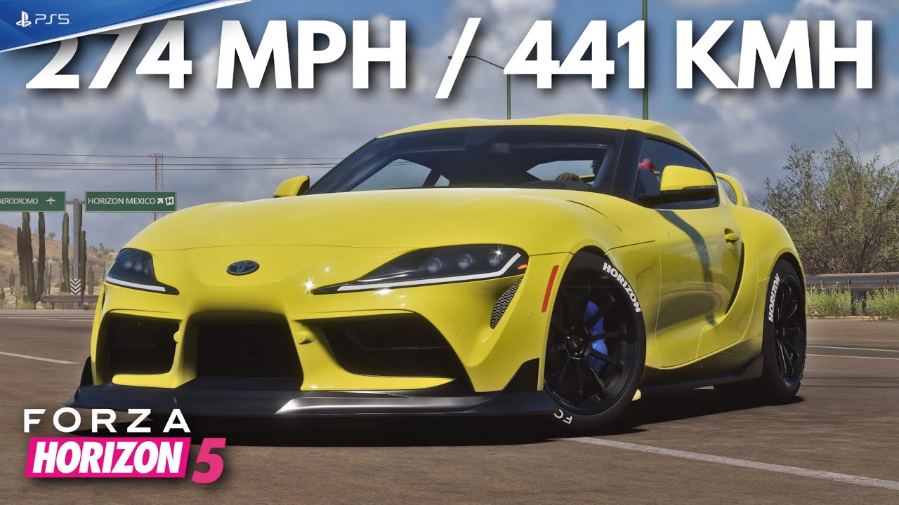 Forza Horizon 5 | Настройка тюнинга Toyota GR Supra (A90) на 274 мили в час (441 км/ч) | FH5 на PS5